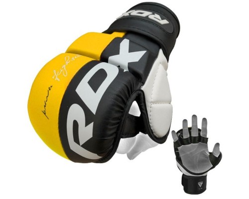 Рукавички для MMA RDX T6 Plus Rex Yellow XL (GGR-T6Y-XL+)