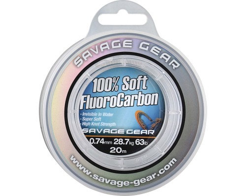 Флюорокарбон Savage Gear Soft Fluorocarbon 15m 0.81mm 33.0kg Clear (1854.22.37) Флюорокарбон Savage Gear Soft Fluorocarbon 15m 0.81mm 33.0kg Clear (1854.22.37)