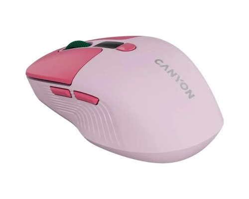 Мишка Canyon MW-26 LCD Silent Wireless/Bluetooth Pink (CNS-CMSW26P)
