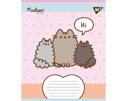 Зошит Yes Pusheen Weekend А5 18 аркушів клітинка (767610)
