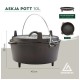 Котел туристичний Groenberg Askja Pot 33 cm / 10 L Black (266018) (DAS303245)