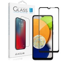 Скло захисне ACCLAB Full Glue Samsung A03 Black (1283126521621)