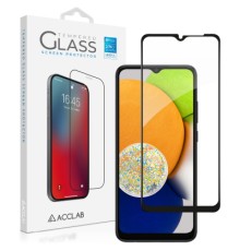 Скло захисне ACCLAB Full Glue Samsung A03 Black (1283126521621)