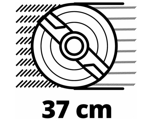 Газонокосарка Einhell PXC GE-CM 36/37 Li 36V(18+18), 37см, 45л, 25-75мм (без АКБ та ЗП) (3413172)