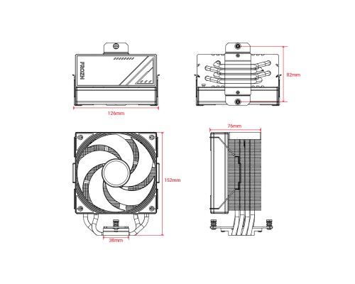 Кулер до корпусу ID-Cooling FROZN A410 SE ARGB