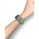 Ремінець до фітнес браслета BeCover Vents Style для Xiaomi Mi Smart Band 9 Gray-Green (711986)