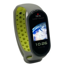 Ремінець до фітнес браслета BeCover Vents Style для Xiaomi Mi Smart Band 9 Gray-Green (711986)