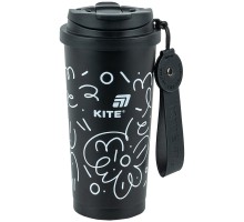 Термокружка Kite 550 мл, чорна (K25-1226-1)