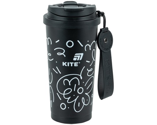 Термокружка Kite 550 мл, чорна (K25-1226-1)