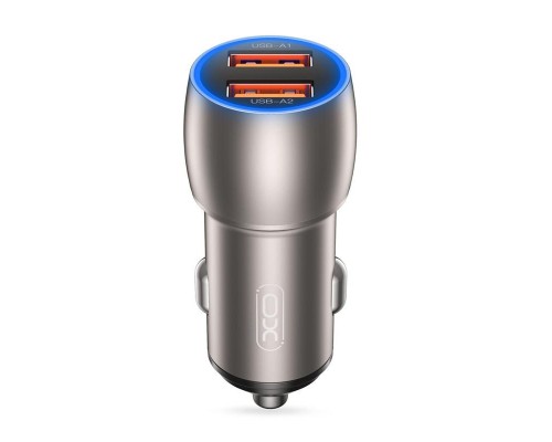 Зарядний пристрій XO 2xUSB QC3.0 36W black (СC52-BK)