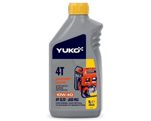 Моторна олива Yuko POWER SYNT 4T 10W-40 API SL/CF 1л (4823110405499)