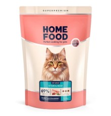 Сухий корм для кішок Home Food For sterilised з кроликом та журавлиною 1.6 кг (4820235020026)