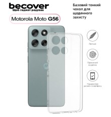 Чохол до мобільного телефона BeCover Silicone Motorola Moto G56 Transparent (713767)
