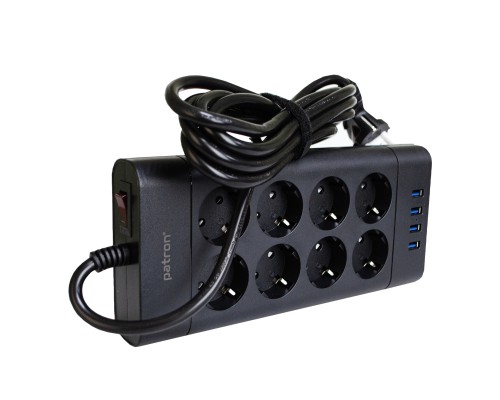 Мережевий фільтр живлення Patron SP-1683-USB (EXT-PN-SP-1683-USB)