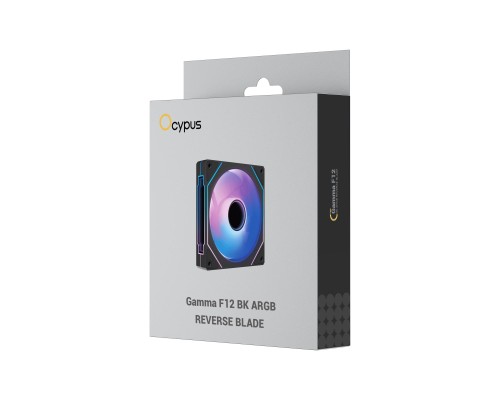 Кулер до корпусу OCYPUS GAMMA F12 BK ARGB REVERSE BLADE (GAMMA-F12-BK1AM01X-GL)