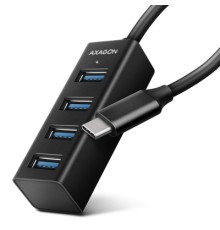 Концентратор AXAGON USB-C to 4xUSB 3.0 0.2m black (HUE-M1C)