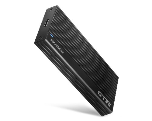 Кишеня зовнішня AXAGON USB-C 3.2 Gen 2 metal box for M.2 NVMe SSD THIN RIB (EEM2-GTR)