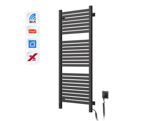 Сушарка для рушників Navin Авангард Х, 1200х480х71мм, Wi-Fi, сталь, чорний муар, праве підключення (12-272055-4812)