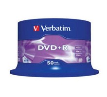 Диск DVD Verbatim 4.7Gb 16X CakeBox 50 шт (43550)