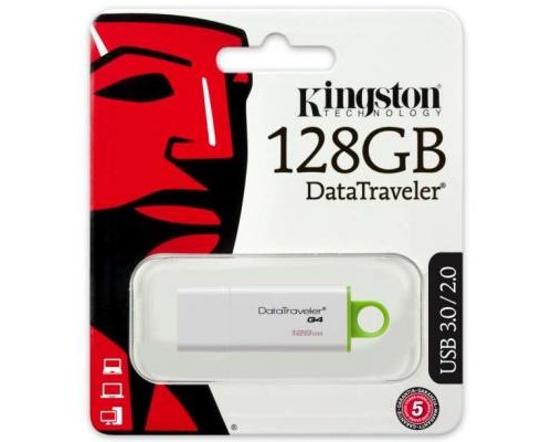USB флеш накопичувач Kingston 128Gb DataTraveler Generation 4 (DTIG4/128GB)