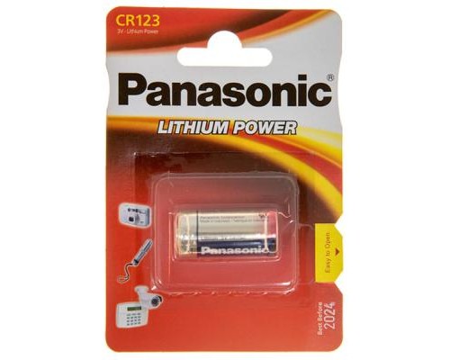 Батарейка Panasonic CR 123 * 1 LITHIUM (CR-123AL/1BP) 