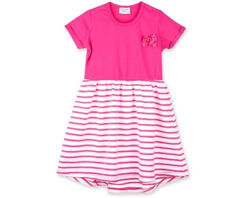 Плаття дитяче Breeze зі спідницею в смужку (8753-92G-fuchsia)