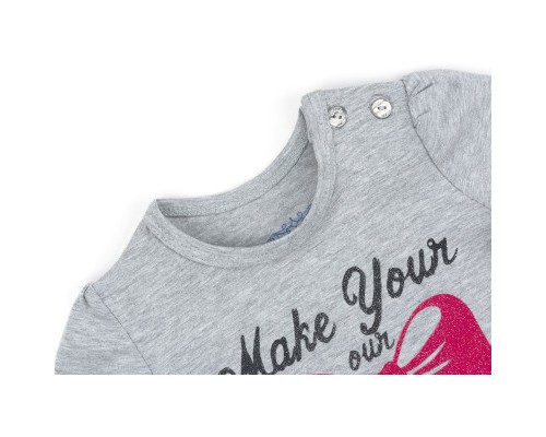 Набір дитячого одягу Breeze з бантиками (10527-74G-gray)