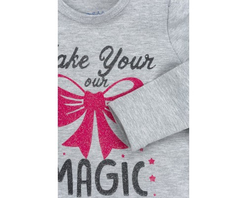 Набір дитячого одягу Breeze з бантиками (10527-74G-gray)