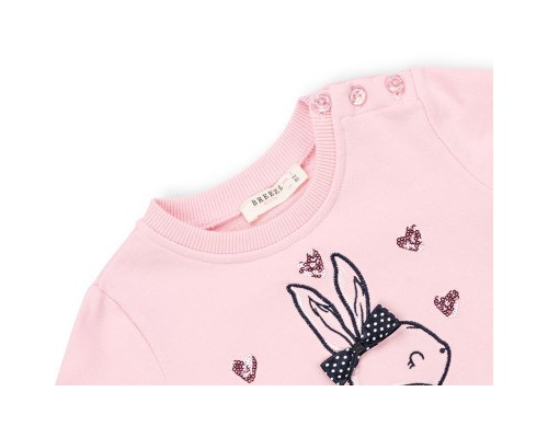 Набір дитячого одягу Breeze з кроликом (11406-80G-pink)