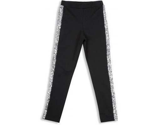 Лосини дитячі Breeze с лампасами из пайеток (11529-164G-black)