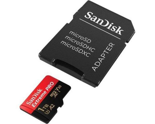Карта пам'яті SanDisk 1TB microSDXC class 10 A2 V30 UHS-I U3 Extreme PRO (SDSQXCZ-1T00-GN6MA)