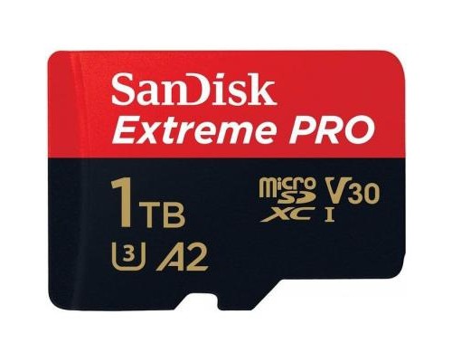 Карта пам'яті SanDisk 1TB microSDXC class 10 A2 V30 UHS-I U3 Extreme PRO (SDSQXCZ-1T00-GN6MA)