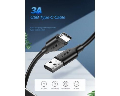 Дата кабель USB 2.0 AM to Type-C 1.0m US287 Black Ugreen (60116)