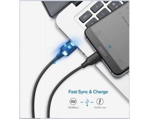 Дата кабель USB 2.0 AM to Type-C 1.0m US287 Black Ugreen (60116)