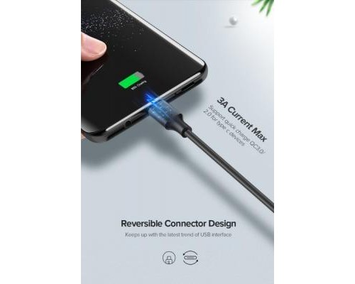 Дата кабель USB 2.0 AM to Type-C 1.0m US287 Black Ugreen (60116)