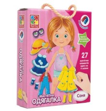 Розвиваюча іграшка Vladi Toys Магнітна одевалка Соня, укр. (VT3702-07)