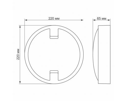 Світильник Videx LED 18W 5000K (VL-BH12R-185-S)