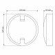 Світильник Videx LED 18W 5000K (VL-BH12R-185-S)