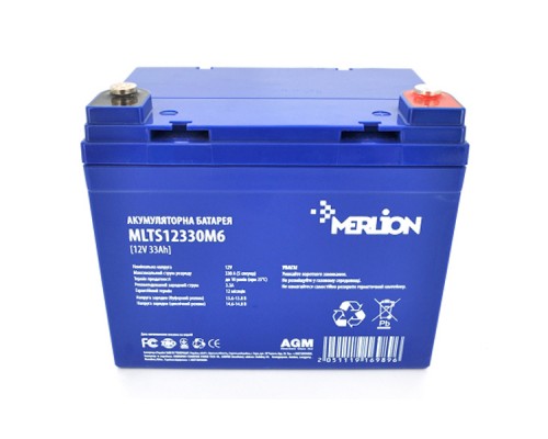 Батарея до ДБЖ Merlion EURO AGM 12 V 33 Ah (MLTS12330M6/ GP12330M6) 