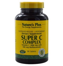 Вітамінно-мінеральний комплекс Natures Plus Супер Комплекс Вітаміну С, Уповільнений Вивільнення, (NTP2480)
