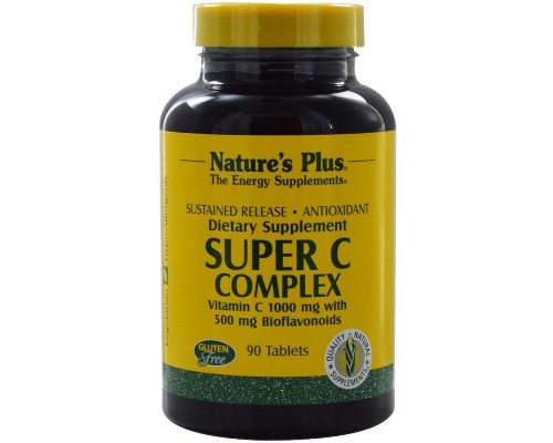 Вітамінно-мінеральний комплекс Natures Plus Супер Комплекс Вітаміну С, Уповільнений Вивільнення, (NTP2480)