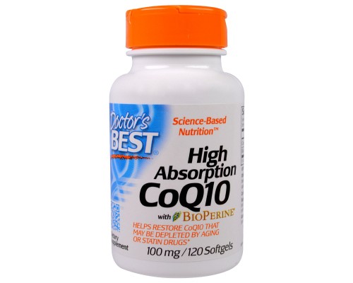 Антиоксидант Doctor's Best Коензим Q10 Високої абсорбацию 100мг, BioPerine, 120 желатин (DRB-00183) Антиоксидант Doctor's Best Коензим Q10 Високої абсорбацию 100мг, BioPerine, 120 желатин (DRB-00183)