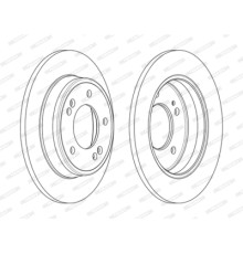 Гальмівний диск FERODO DDF2193C