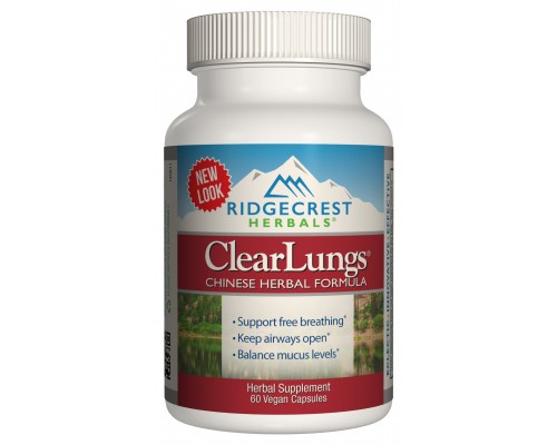 Трави Ridgecrest Herbals Комплекс для Підтримки Легких, Рослинна Китайська (RCH134)