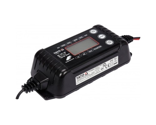 Зарядний пристрій для автомобільного акумулятора Yato YT-83033