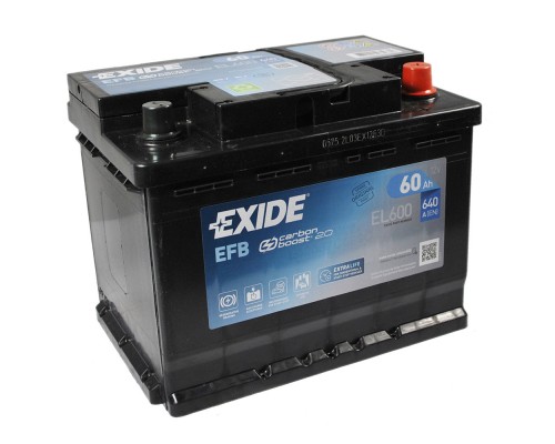 Акумулятор автомобільний EXIDE START-STOP EFB 60A (EL600)