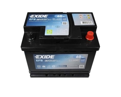 Акумулятор автомобільний EXIDE START-STOP EFB 60A (EL600)