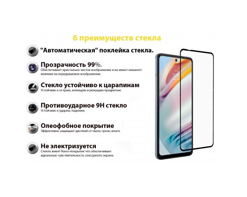 Скло захисне BeCover Motorola Moto G60 / G60s Black (706899)