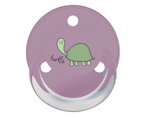 Пустушка Baby-Nova Turtle&Panda Uni 0-24 міс. рожева/бузкова, 2 шт. (3962097)
