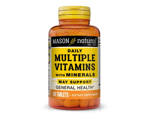 Мультивітамін Mason Natural Мультивітаміни та мінерали на кожен день, Daily Multiple Vit (MAV09555)